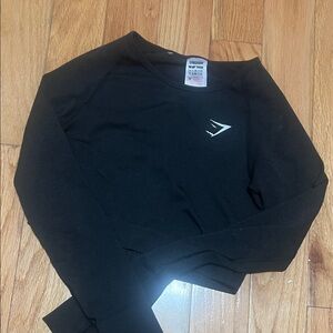 Gymshark Black Crewneck Top